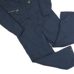Mens Navy Blue Dungarees Polyester Blend Regular Fit M W41 L26 Workwear Zippered