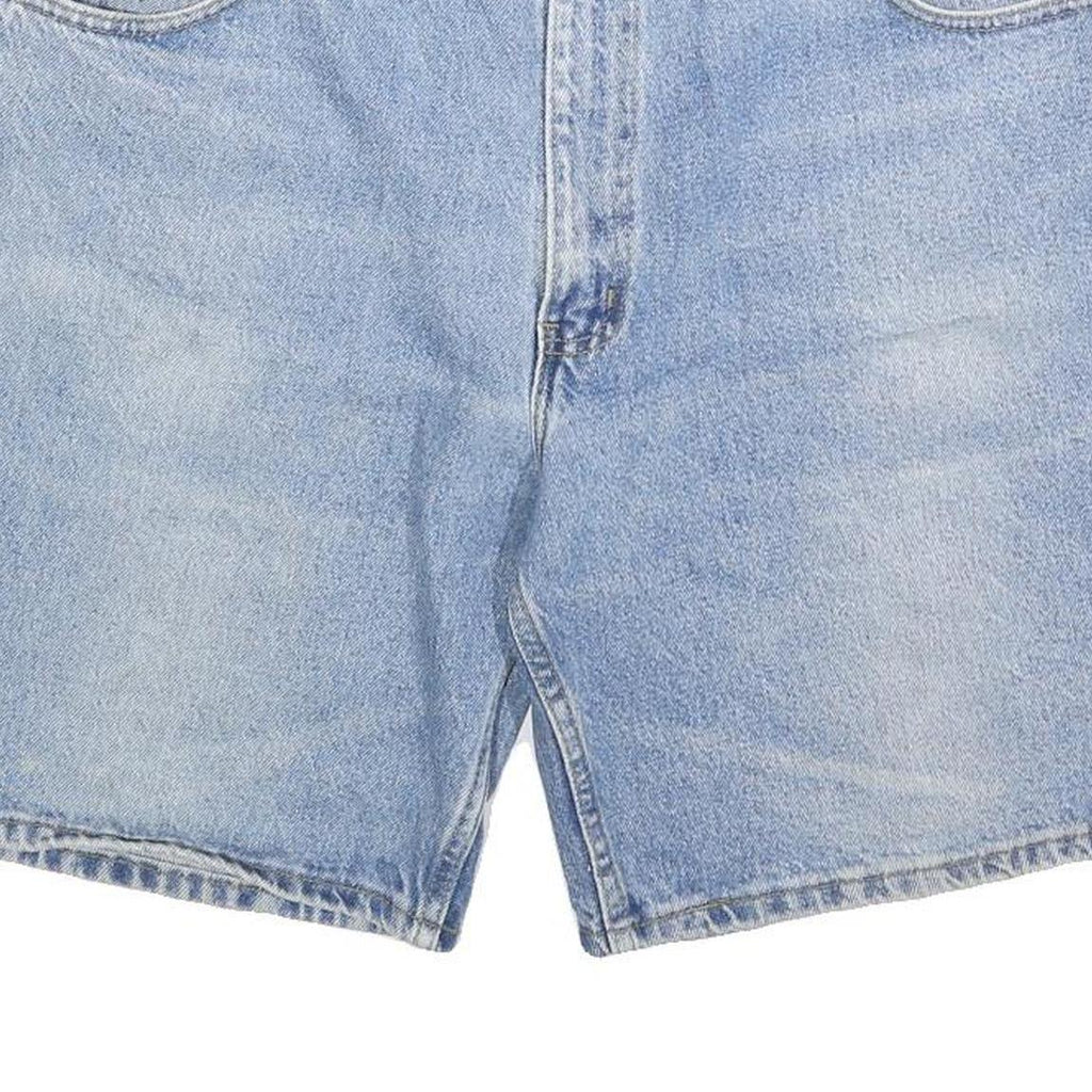 FADED GLORY Mens Denim Blue Shorts L W36 Classic Fit Cotton Blend