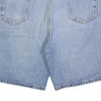FADED GLORY Mens Denim Blue Shorts L W36 Classic Fit Cotton Blend
