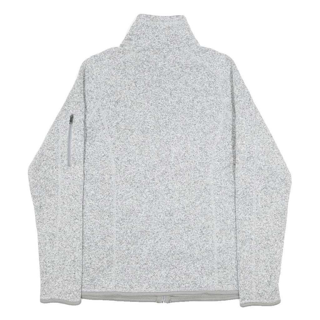PATAGONIA Womens Grey & Light Grey Yale Midwifery Zip Jacket M Polyester Knit