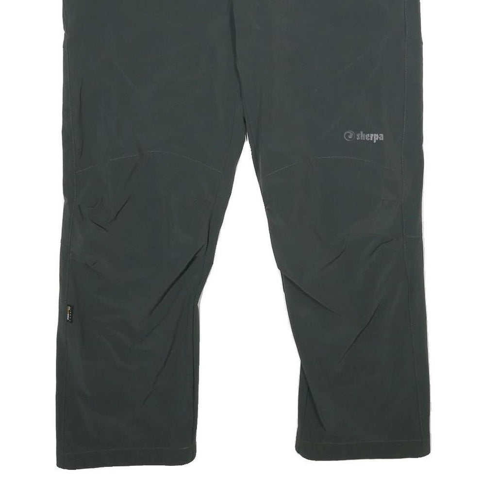 SHERPA Womens Polyamide Blend Black Regular Fit Straight Leg Trousers W36 L27