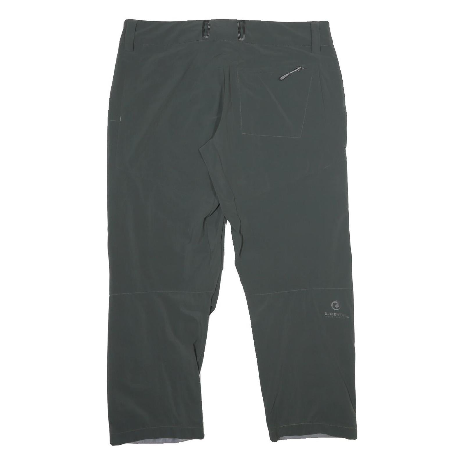 SHERPA Womens Polyamide Blend Black Regular Fit Straight Leg Trousers W36 L27