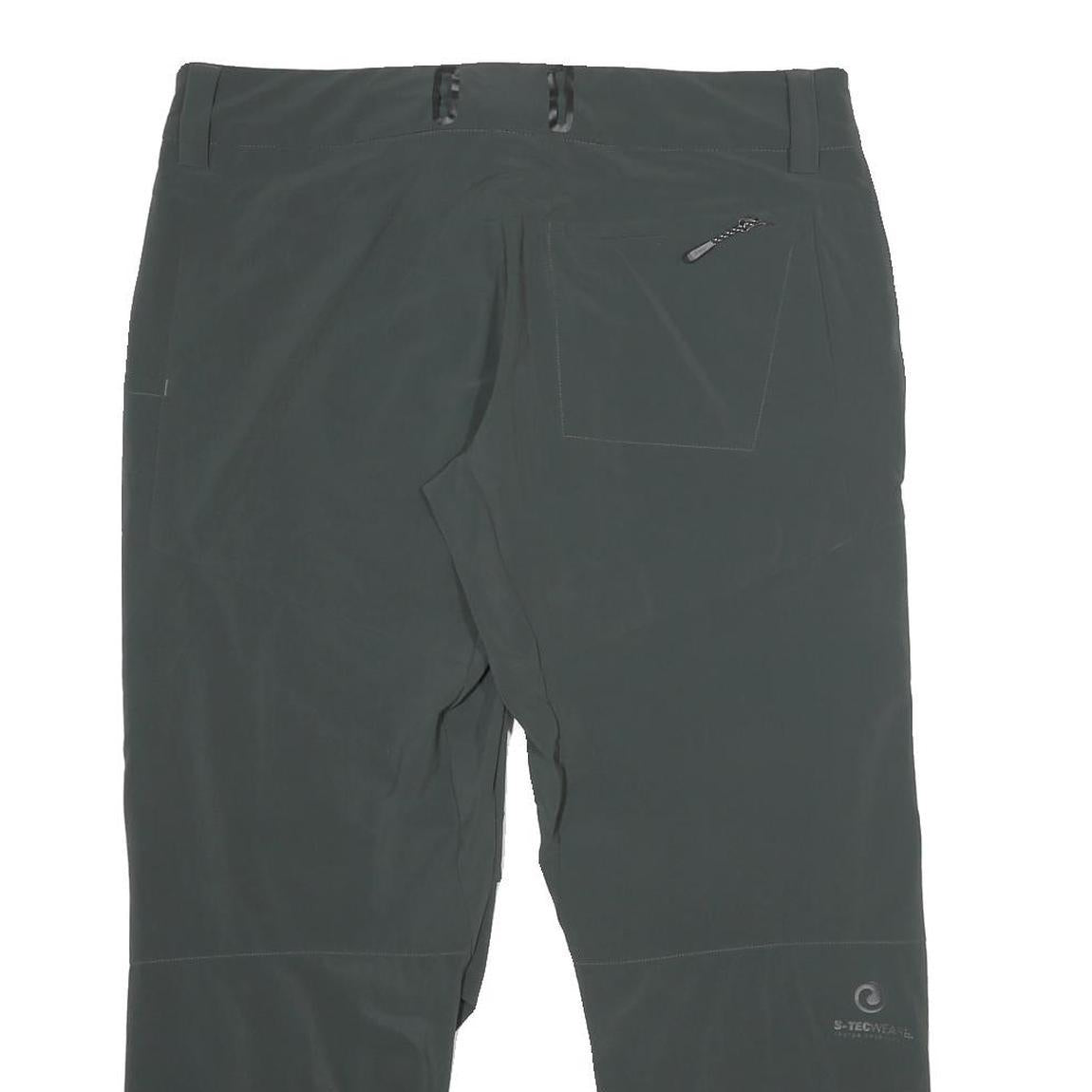 SHERPA Womens Polyamide Blend Black Regular Fit Straight Leg Trousers W36 L27