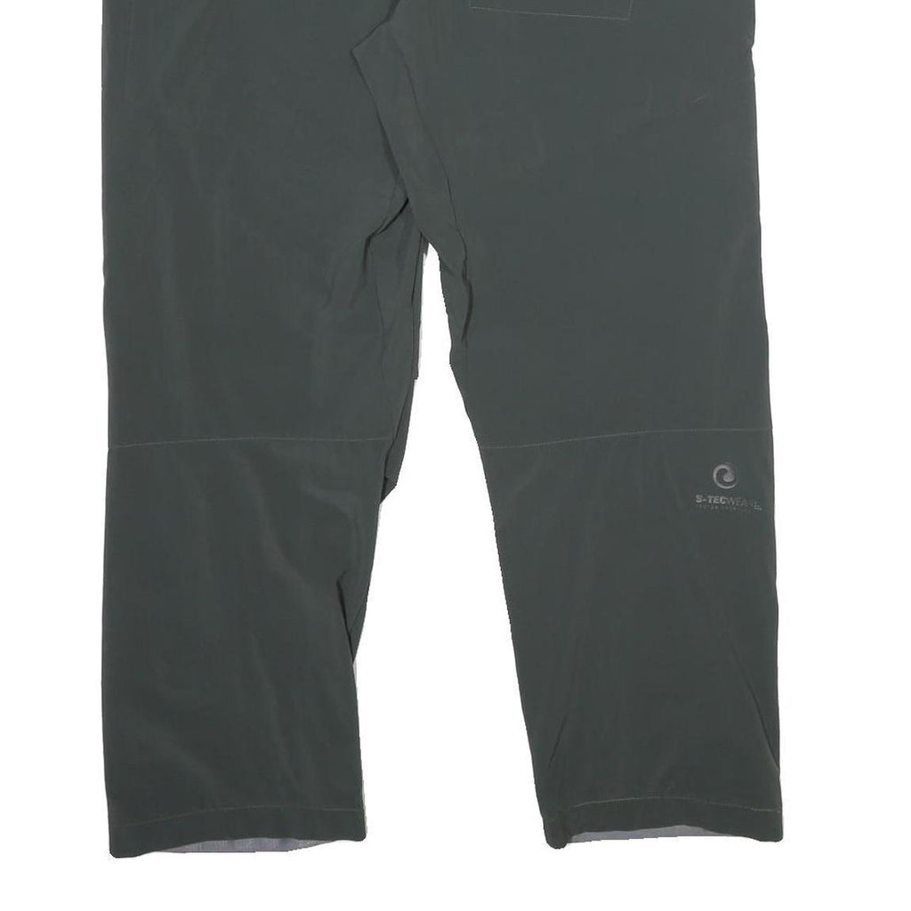 SHERPA Womens Polyamide Blend Black Regular Fit Straight Leg Trousers W36 L27