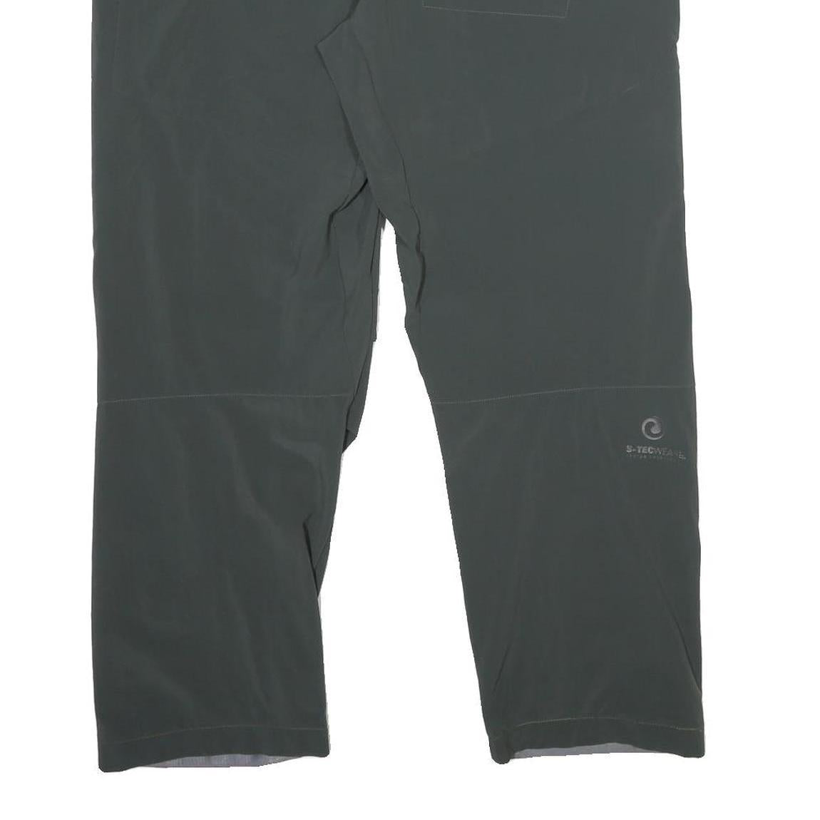 SHERPA Womens Polyamide Blend Black Regular Fit Straight Leg Trousers W36 L27