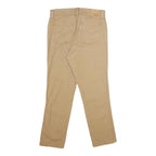 LEVI'S Womens Cotton Blend Beige Regular Fit Straight Trousers W30 L27 Stylish