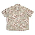 CAMPIA Mens Hawaiian Shirt Beige Floral 2XL
