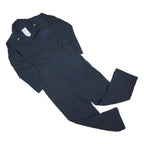 Mens Navy Blue Cotton Blend Regular Fit Dungarees L L W36 L28 Workwear Utility