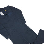 Mens Navy Blue Cotton Blend Regular Fit Dungarees L L W36 L28 Workwear Utility