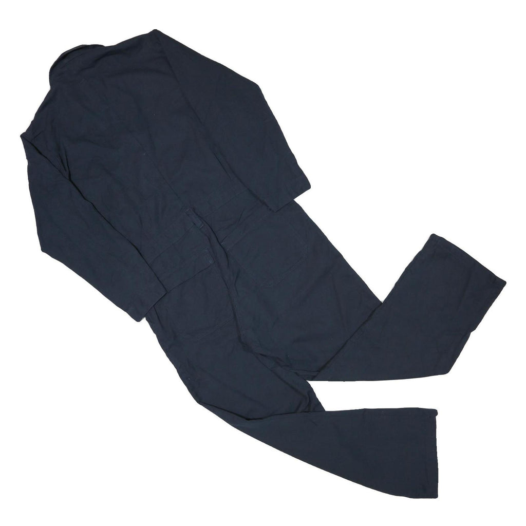 Mens Navy Blue Cotton Blend Regular Fit Dungarees L L W36 L28 Workwear Utility