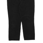 Womens Black Cotton Blend Regular Fit Straight Leg Trousers W34 L24 Comfortable
