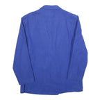 SUMMIT SPORTSWEAR Womens Blue Wool Blend Jacket UK 14 Button Plain Classic