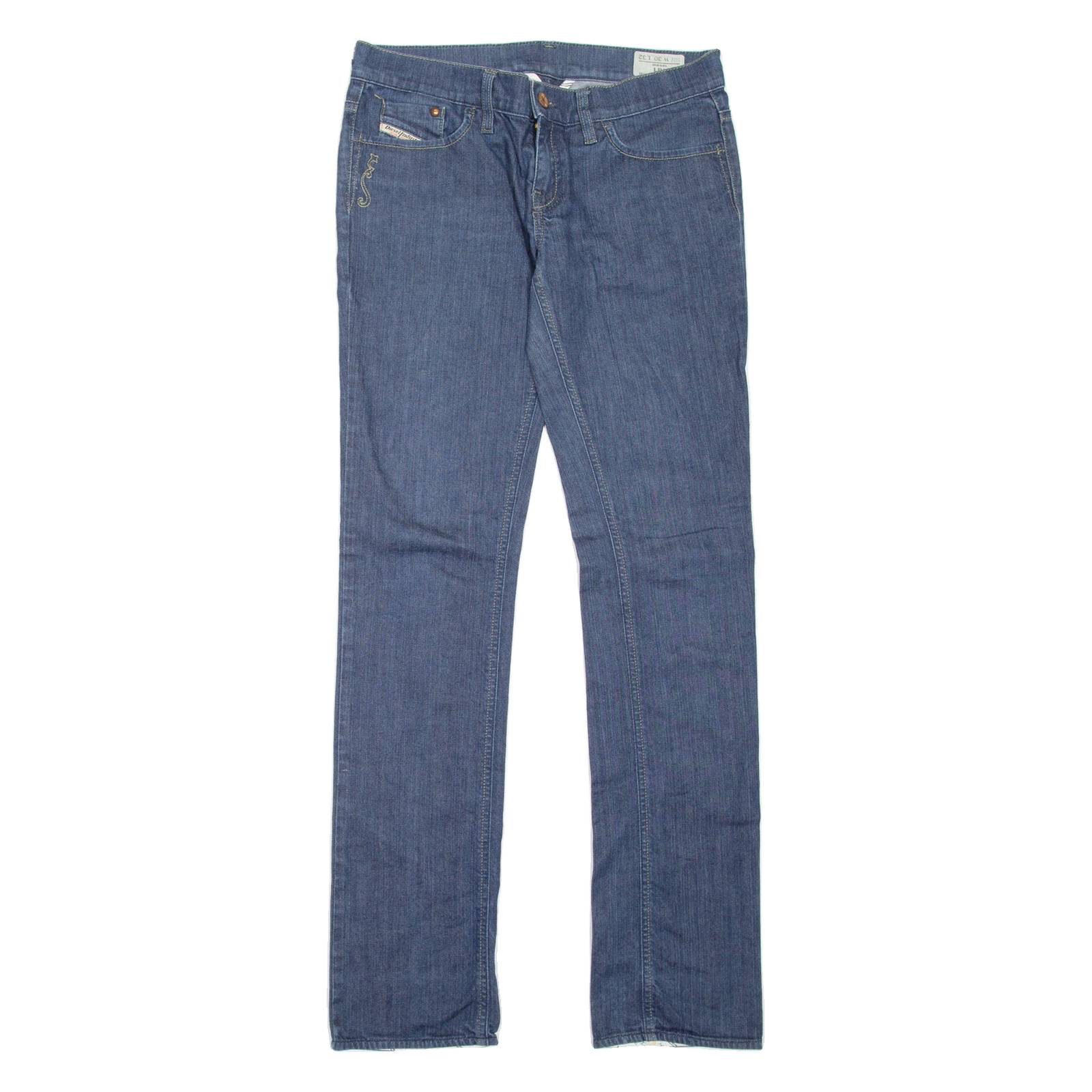 DIESEL Liv Womens Jeans Blue Regular Straight W30 L32