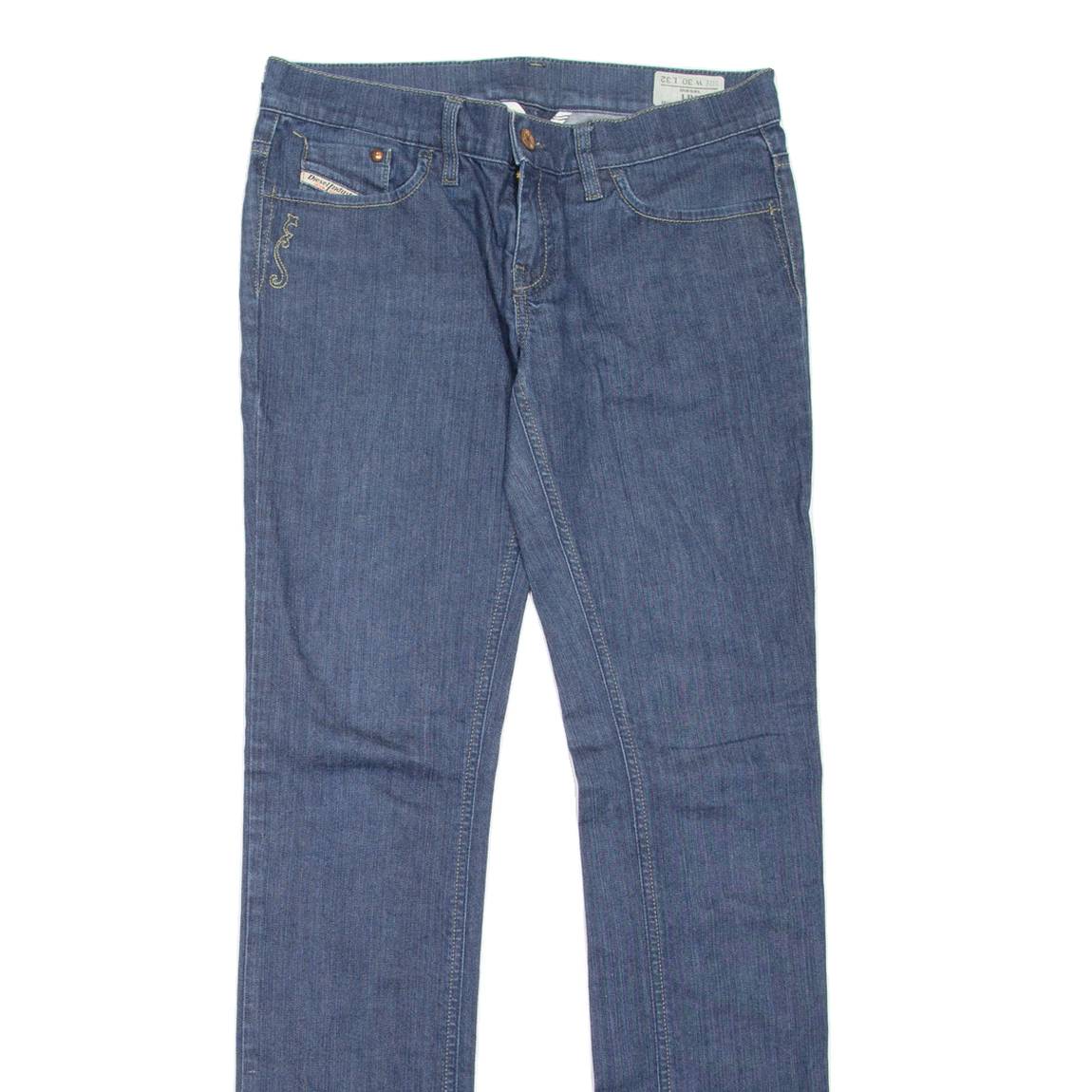 DIESEL Liv Womens Jeans Blue Regular Straight W30 L32