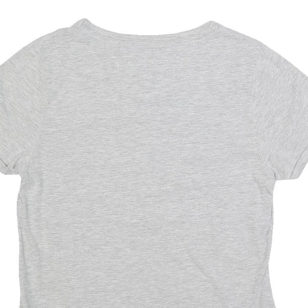 DIESEL Womens Grey XL Casual T-Shirt Short Sleeve Crew Neck Cotton Blend