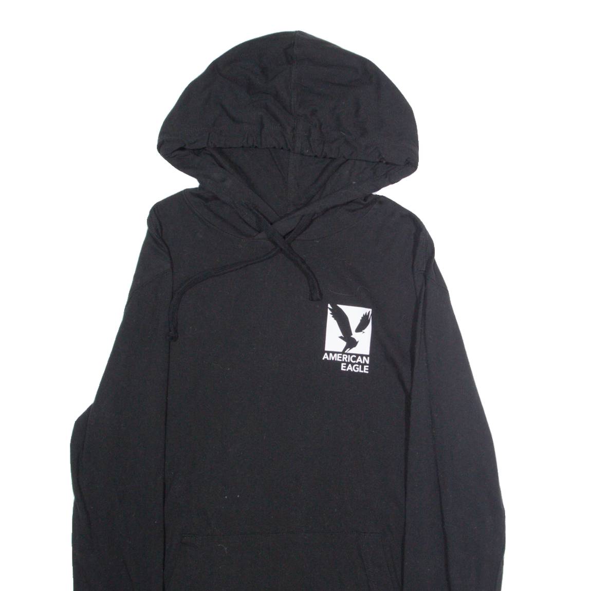 AMERICAN EAGLE Womens Black Hoodie USA S