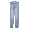 LEVI'S 711 Womens Slim Blue Denim Light W25 L32 Skinny Jeans Zip Cotton Blend