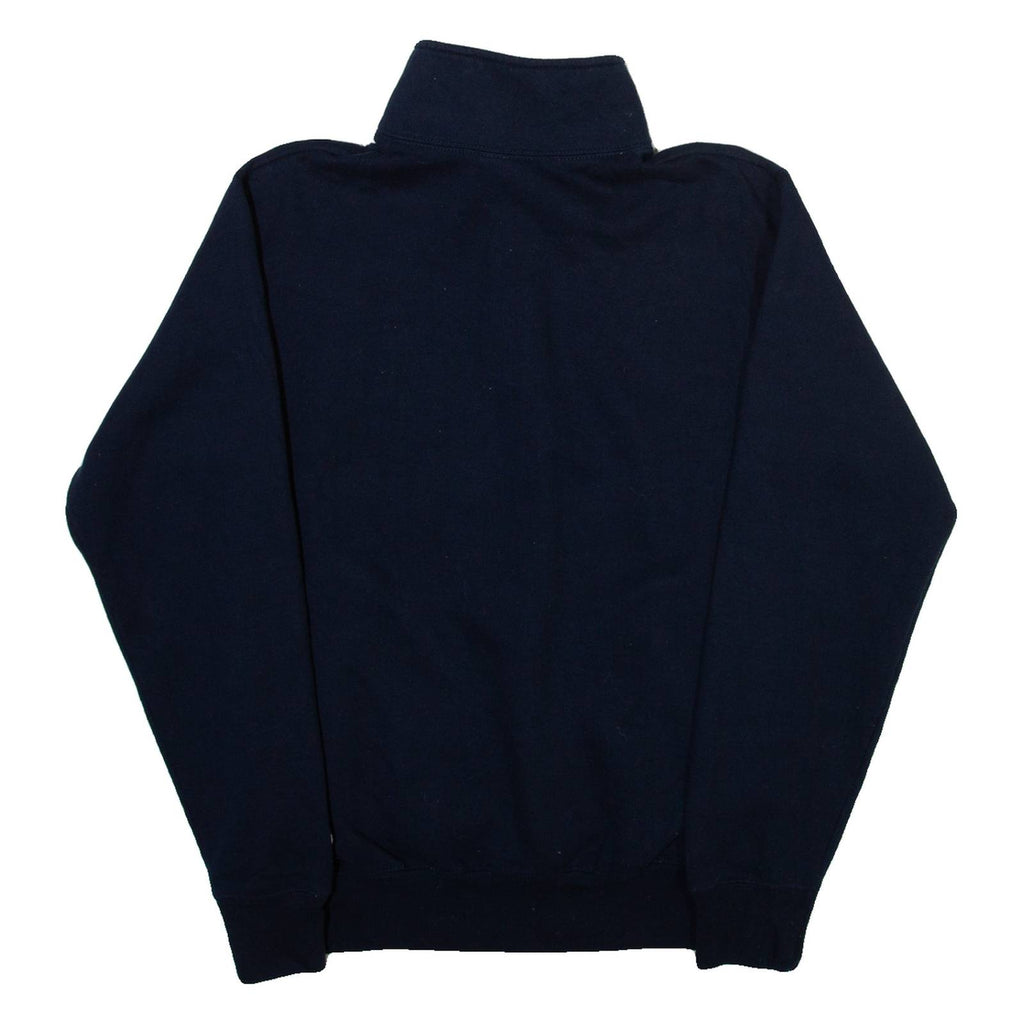 CHAMPION Principia College Mens Sweatshirt Blue 1/4 Zip USA S