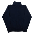 CHAMPION Principia College Mens Sweatshirt Blue 1/4 Zip USA S