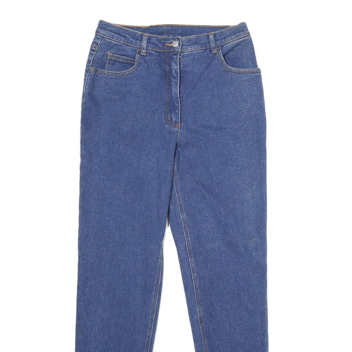 JOHM BONER Womens Jeans Blue Regular Straight Denim Medium W28 L31 Zip Closure