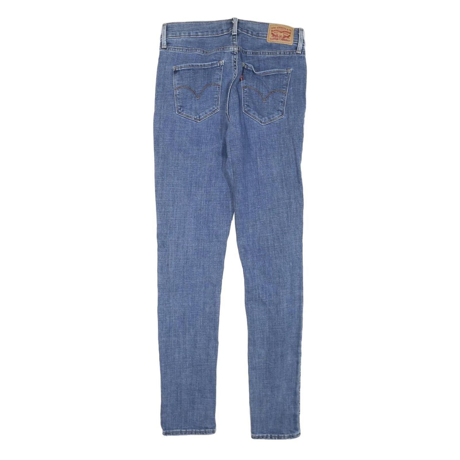 LEVI'S 311 Womens Jeans Blue Slim Skinny Denim W27 L29 Studded Side Zip