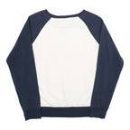 CHAMPION Womens Navy & White Nevada 1874 Wolf Pack Crew Neck M Sweatshirt