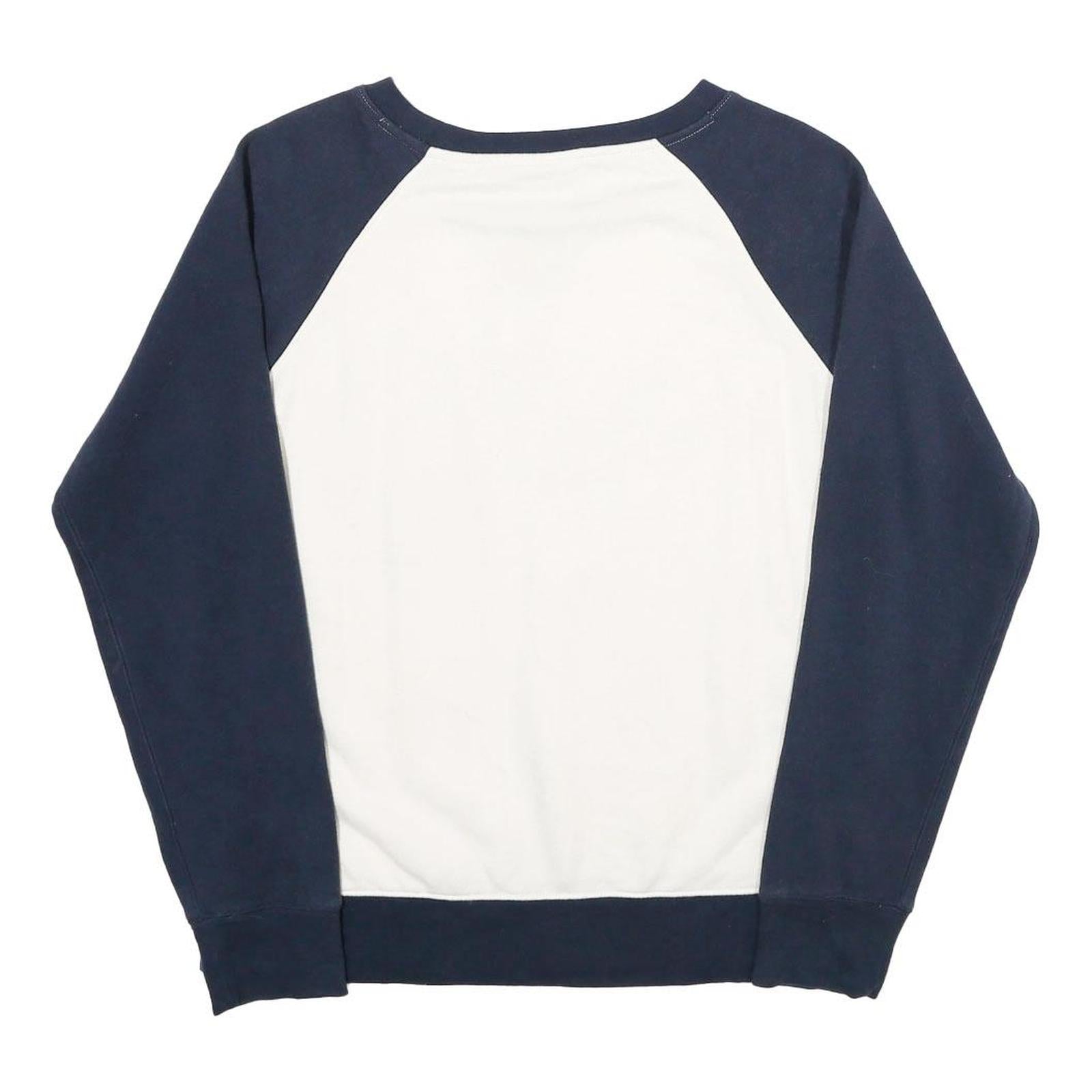 CHAMPION Womens Navy & White Nevada 1874 Wolf Pack Crew Neck M Sweatshirt