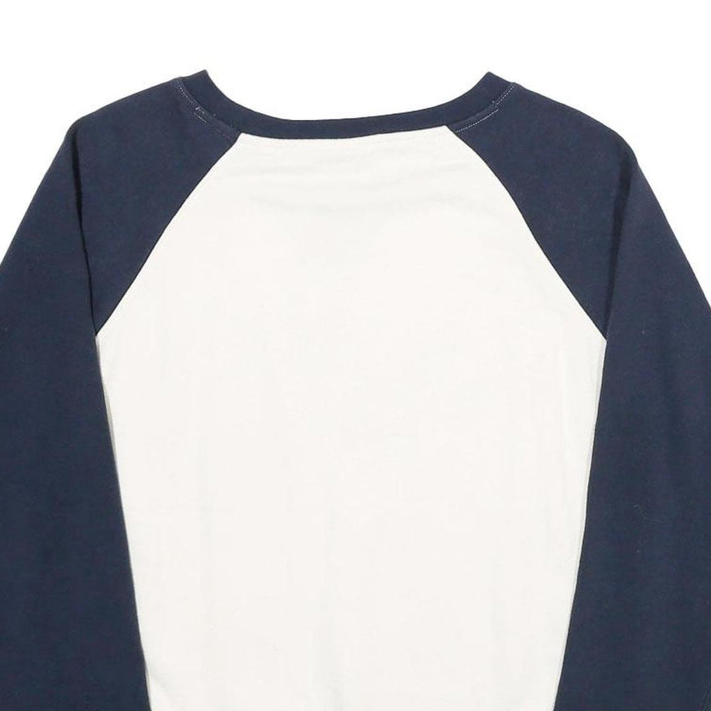 CHAMPION Womens Navy & White Nevada 1874 Wolf Pack Crew Neck M Sweatshirt