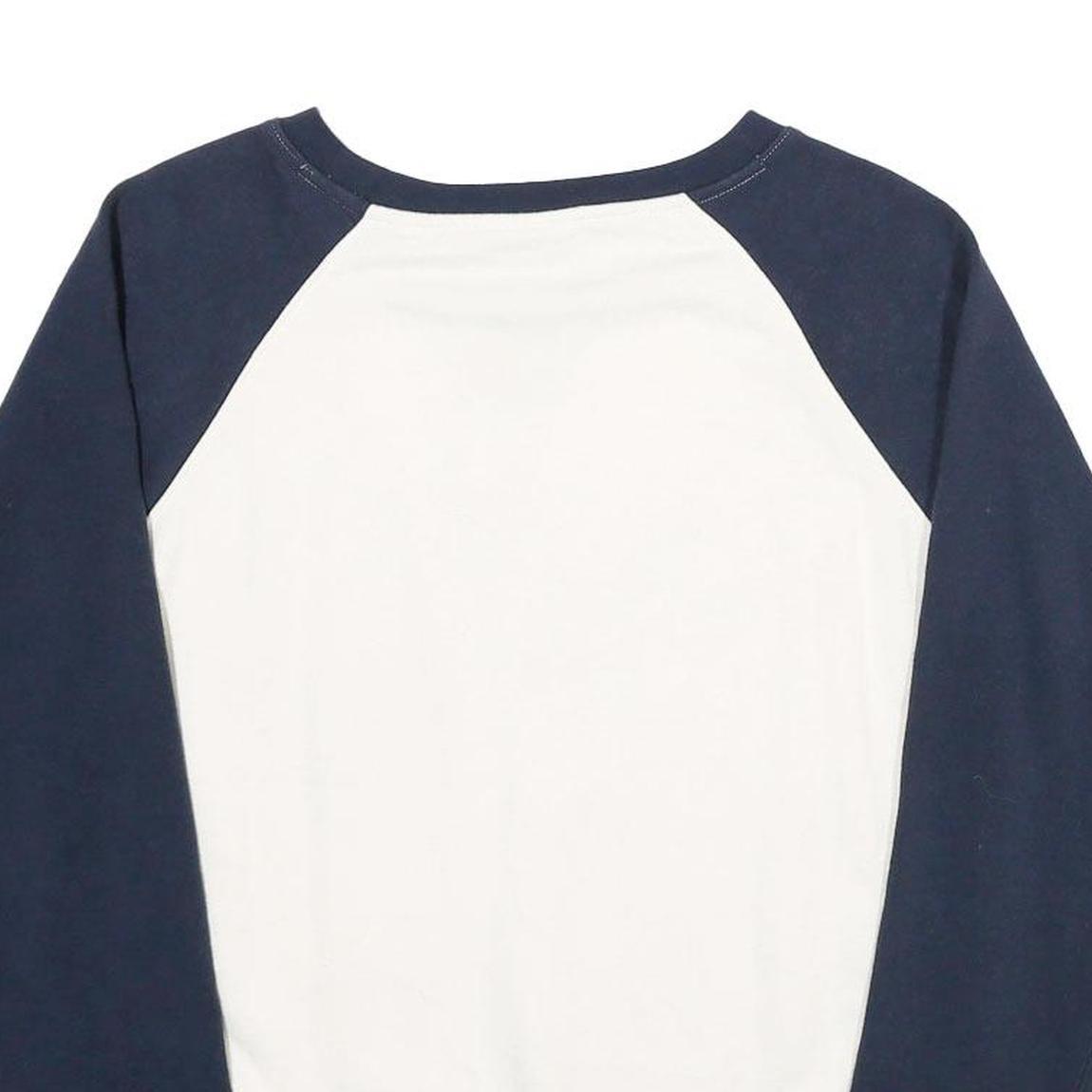 CHAMPION Womens Navy & White Nevada 1874 Wolf Pack Crew Neck M Sweatshirt