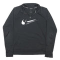 NIKE RUNNING Womens Black Quarter Zip S Sport Logo Sweatshirt Top
