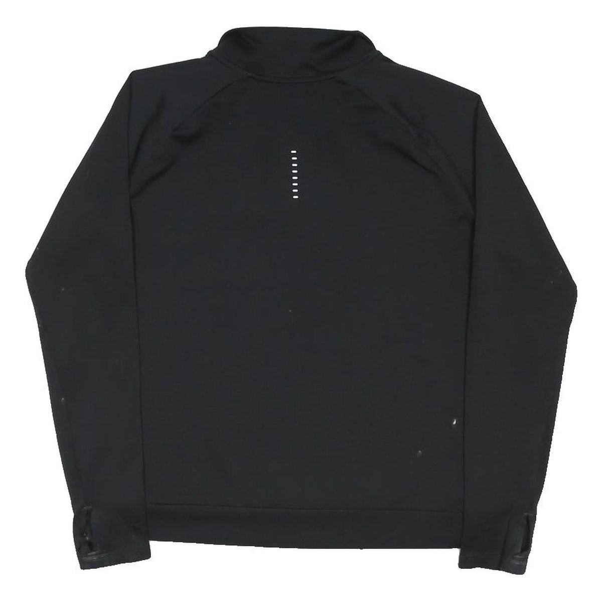 NIKE RUNNING Womens Black Quarter Zip S Sport Logo Sweatshirt Top