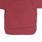 WRANGLER Mens Red Check Button Down Cotton Blend Shirt L Casual Summer Style