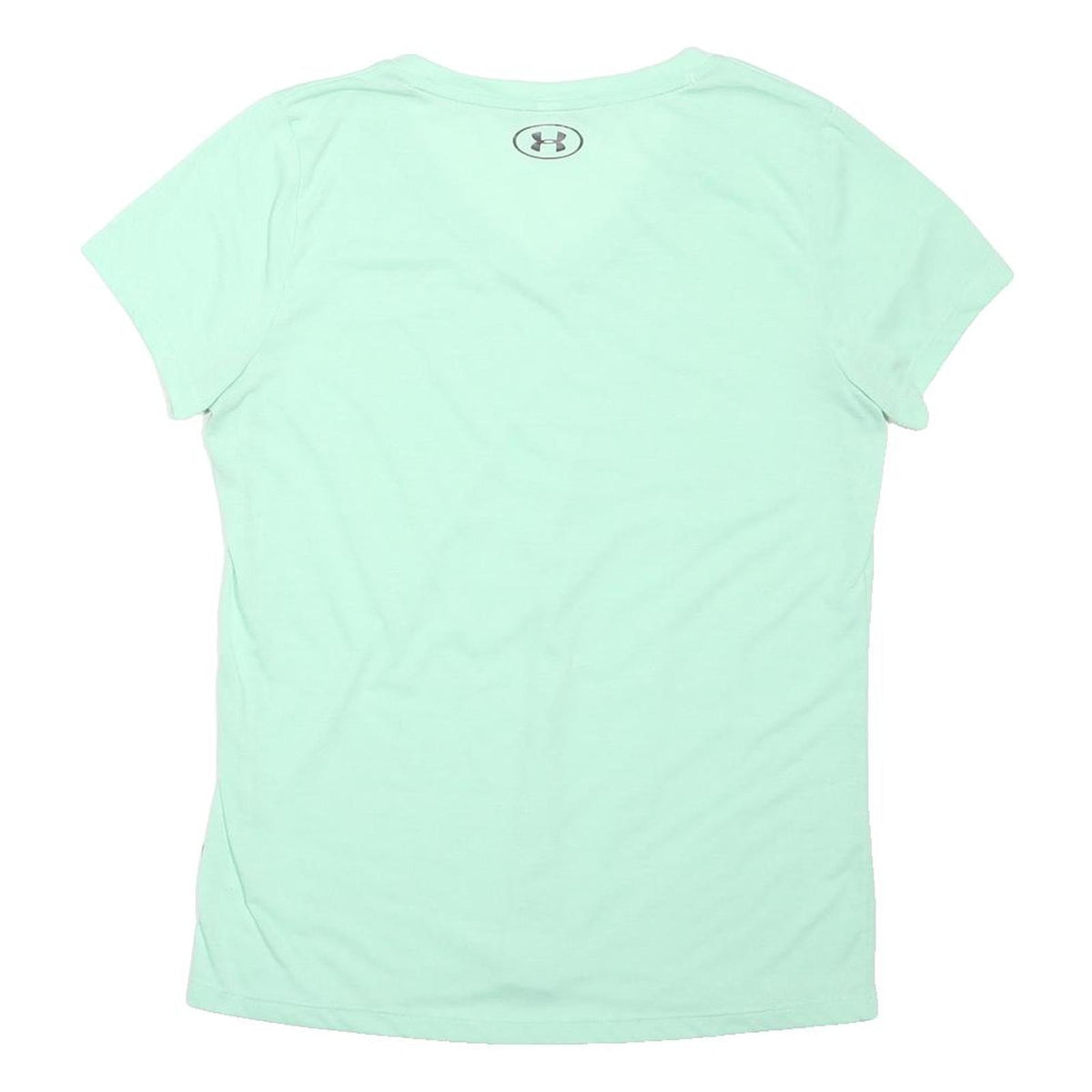 UNDER ARMOUR Womens Mint Green Athletic T-Shirt M Short Sleeve V-Neck