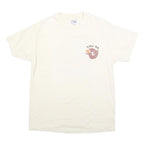 HANES Mens Cream Graphic T-Shirt L Short Sleeve Crew Neck Valencia's Vanishing