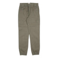TALLY WEIJL Womens Regular Green Cotton Blend Cargo Trousers W26 L28