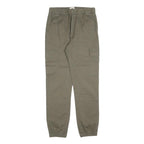TALLY WEIJL Womens Regular Green Cotton Blend Cargo Trousers W26 L28