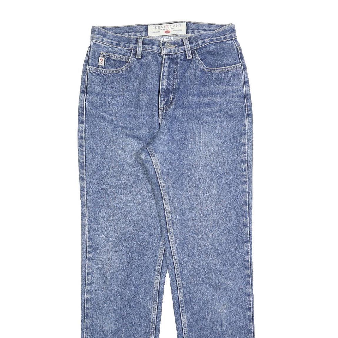 GUESS Womens Jeans Blue Regular Straight Denim Medium W28 L30 Classic Fit