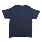 GILDAN Mens Navy Blue Junior Giants Graphic T-Shirt L Short Sleeve Crew Neck