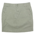 TOMMY HILFIGER Womens Beige Cotton Blend Mini Skirt M Casual Lightweight Summer
