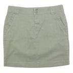 TOMMY HILFIGER Womens Beige Cotton Blend Mini Skirt M Casual Lightweight Summer