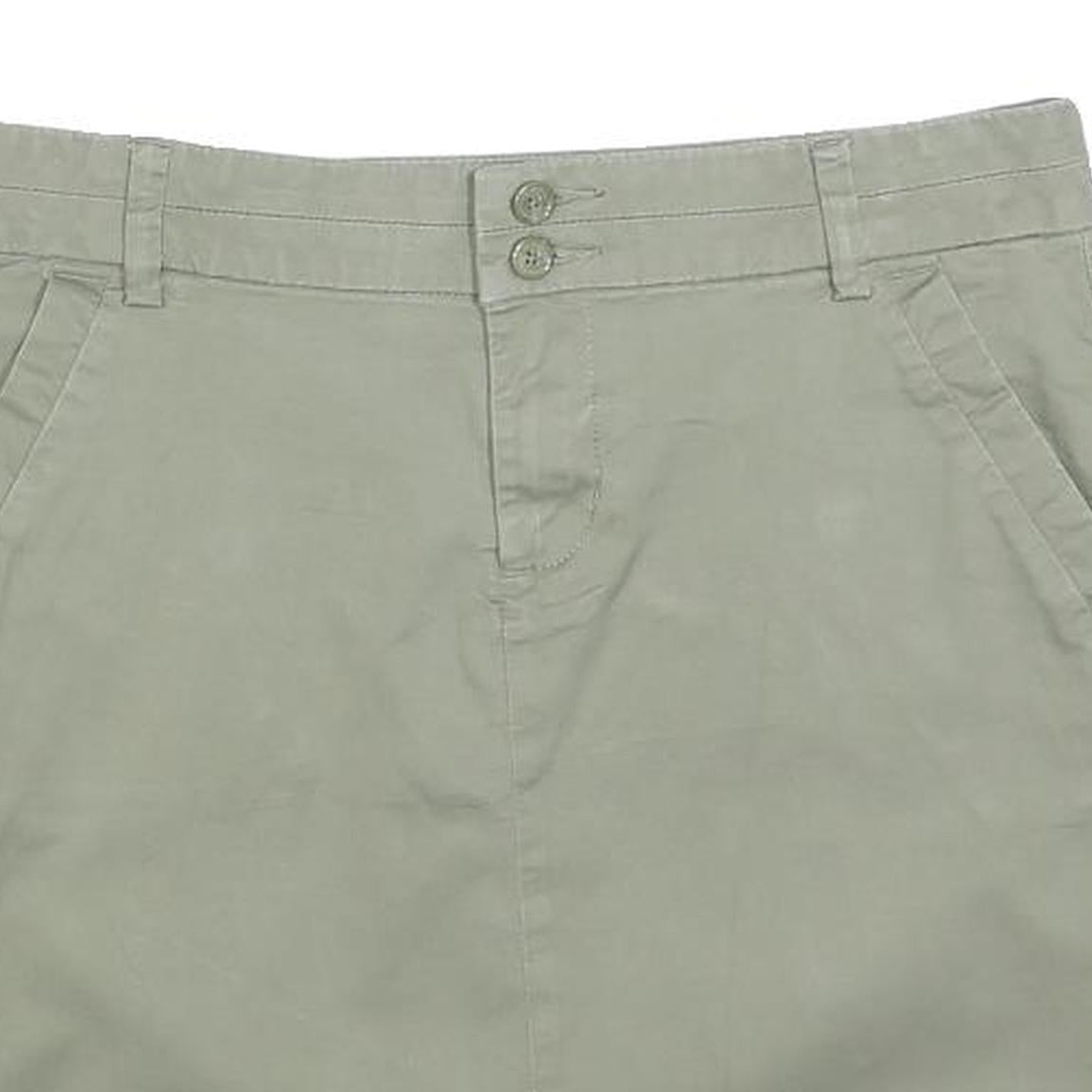 TOMMY HILFIGER Womens Beige Cotton Blend Mini Skirt M Casual Lightweight Summer