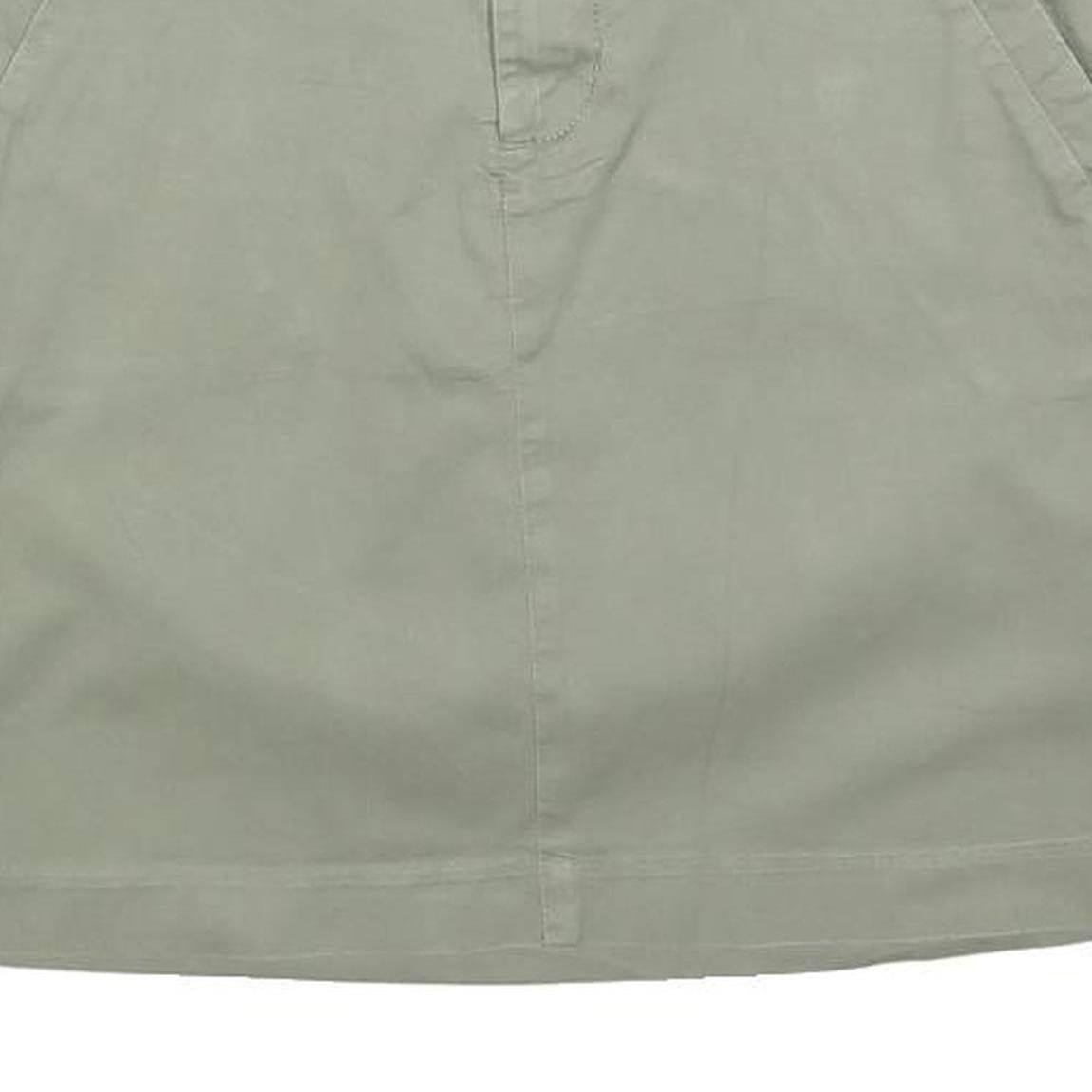 TOMMY HILFIGER Womens Beige Cotton Blend Mini Skirt M Casual Lightweight Summer