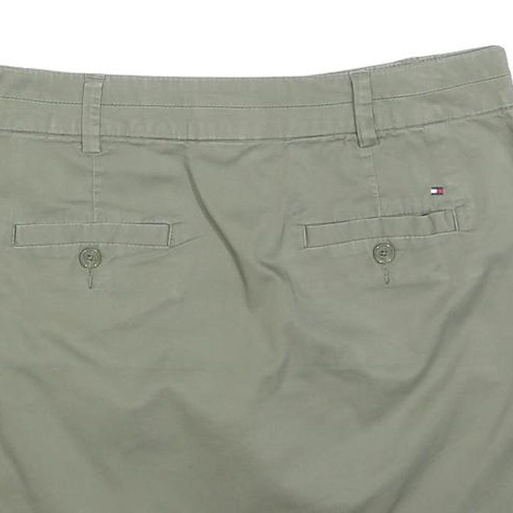 TOMMY HILFIGER Womens Beige Cotton Blend Mini Skirt M Casual Lightweight Summer
