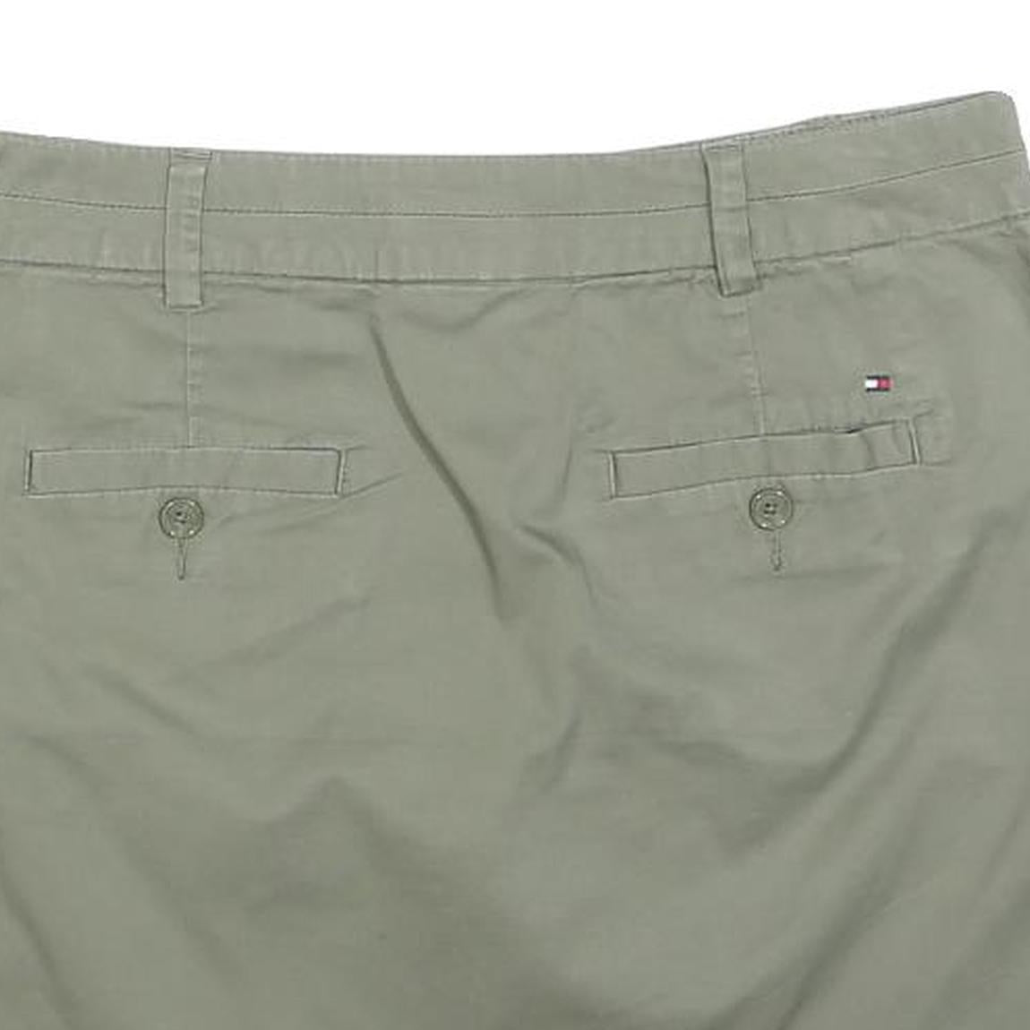 TOMMY HILFIGER Womens Beige Cotton Blend Mini Skirt M Casual Lightweight Summer