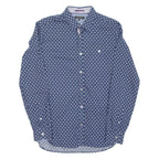 TED BAKER Mens Shirt Blue Spotted Long Sleeve XS