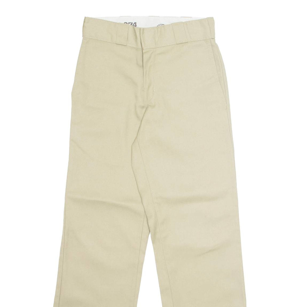 DICKIES Chino Workwear 874 Mens Trousers Beige Regular Straight W26 L28