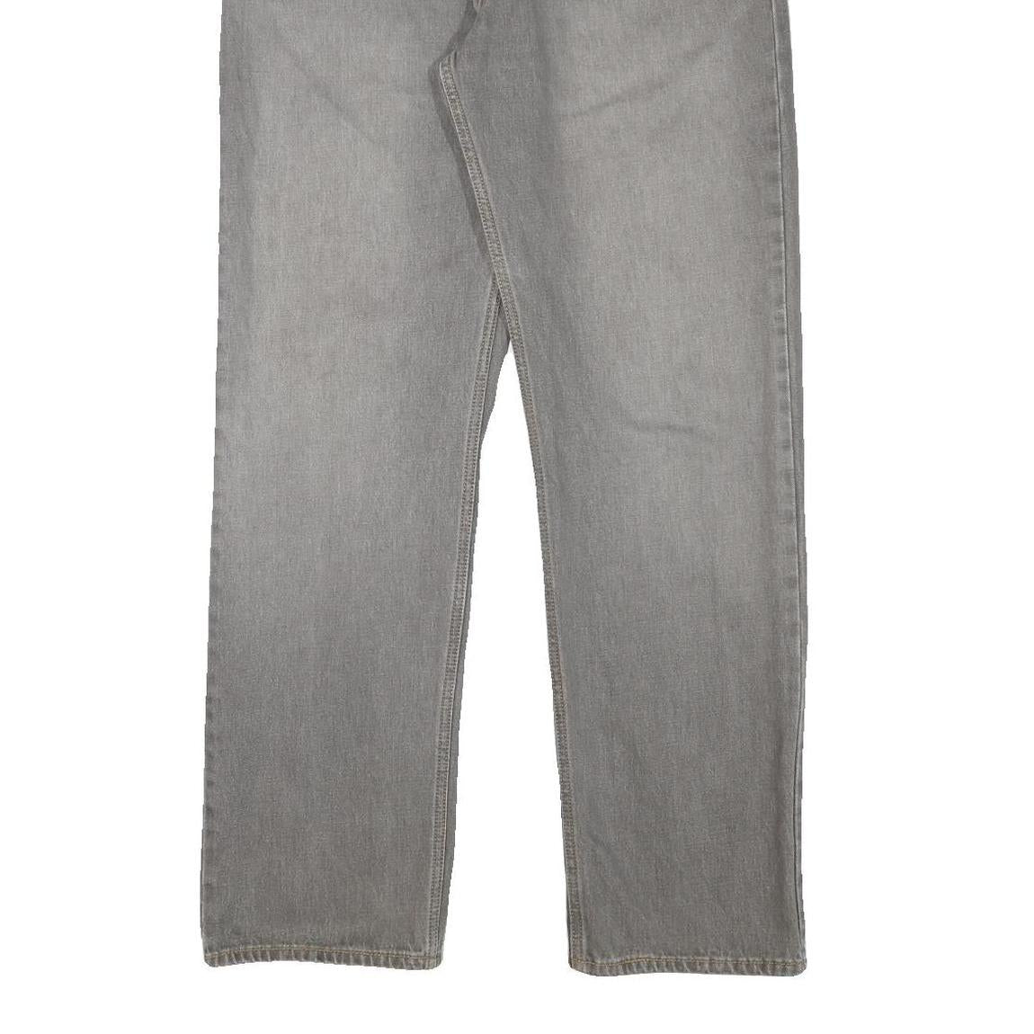 LEVI'S 505 Mens Jeans Grey Regular Straight Denim Medium W36 L32 Classic Fit