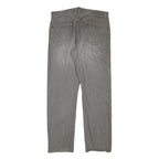 LEVI'S 505 Mens Jeans Grey Regular Straight Denim Medium W36 L32 Classic Fit