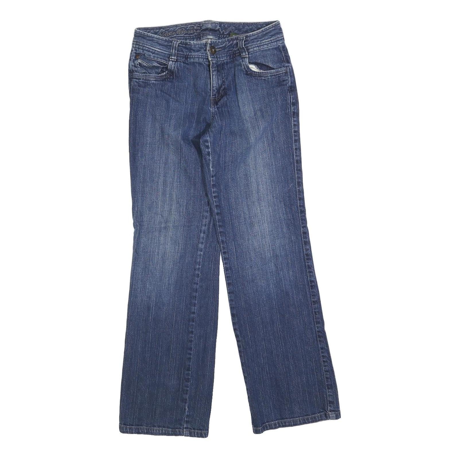 EDDIE BAUER Womens Jeans Blue Regular Straight Denim Medium W28 L30 Comfortable