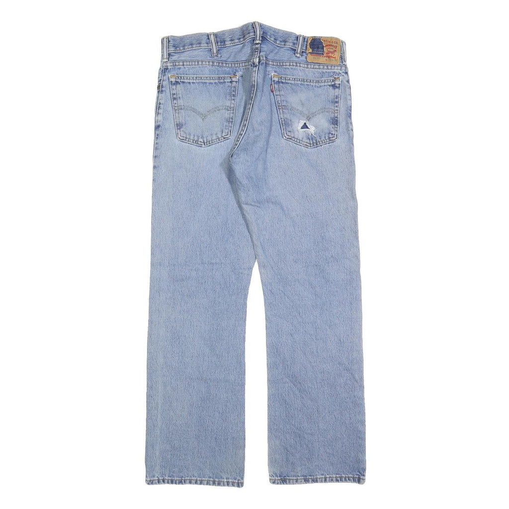LEVI'S 517 Straight Mens Jeans Blue Regular Straight Denim Medium W35 L32